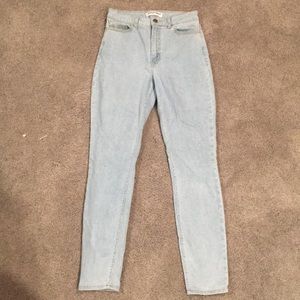 Light wash American Apparel skinny jeans